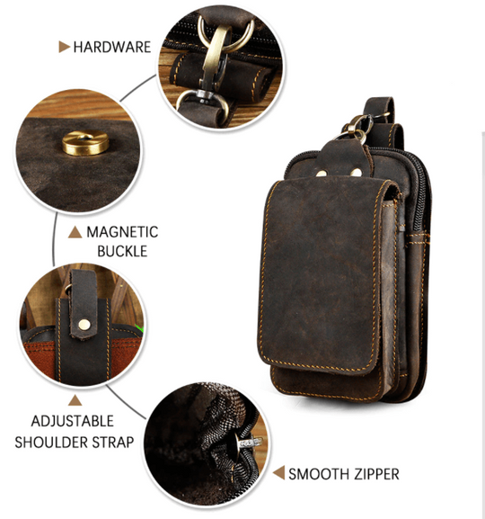 Echt Lederen Heren Waist Bag Belleza
