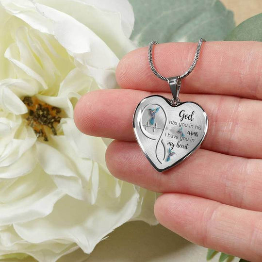 God Heeft je In Zijn Armen Kolibrie Ketting Belleza