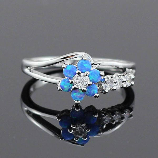 Bloem Opaal Kristal Ring Belleza
