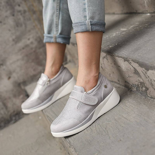 Dames Rits Platform Sneakers Belleza