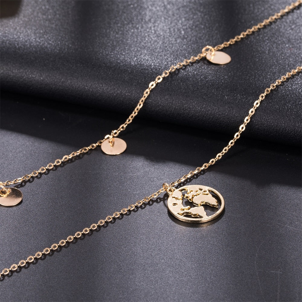Wereldbol Ketting DELUXE Reizen