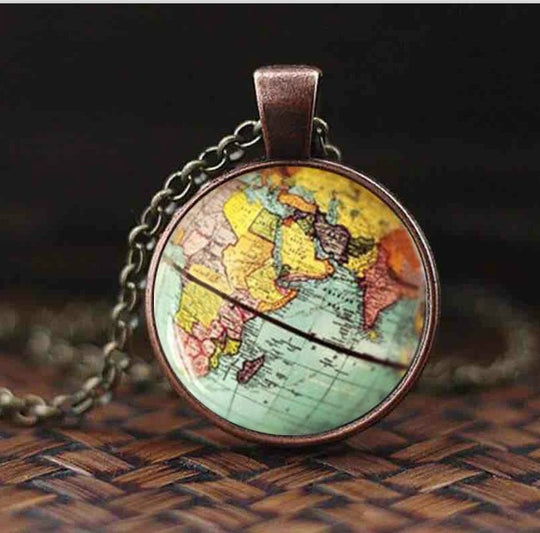 Wereldkaart Ketting PREMIUM Reizen