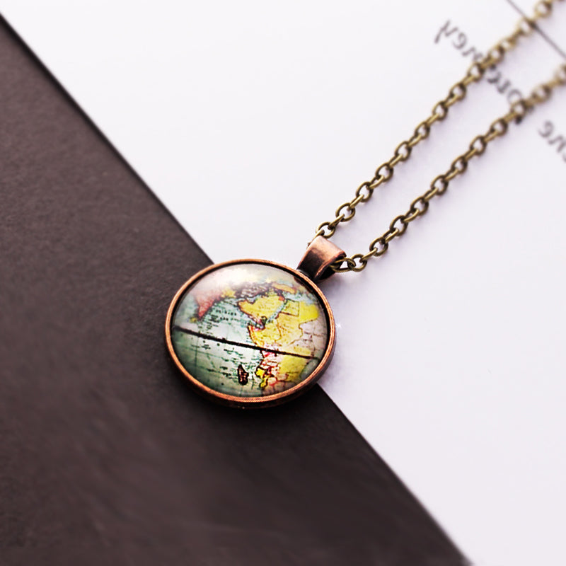 Wereldkaart Ketting PREMIUM Reizen