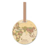 Belleza&#39;s Worldmap Koffer Label® Reizen