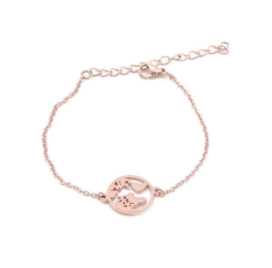 Wereldbol Armband Deluxe Reizen
