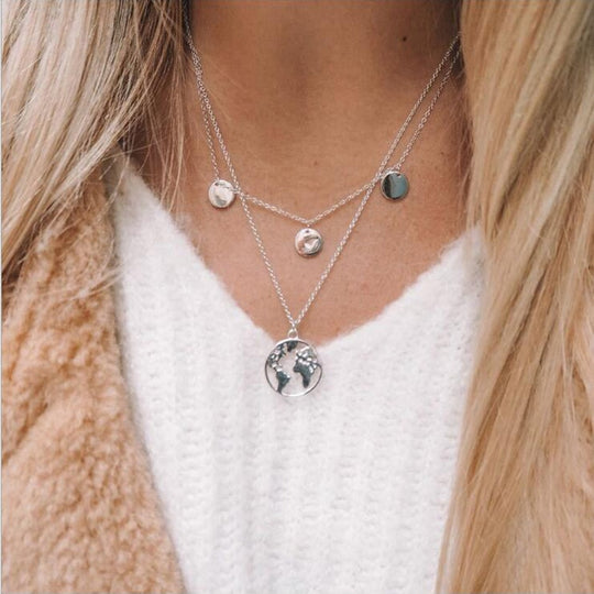 Wereldbol Ketting DELUXE Reizen