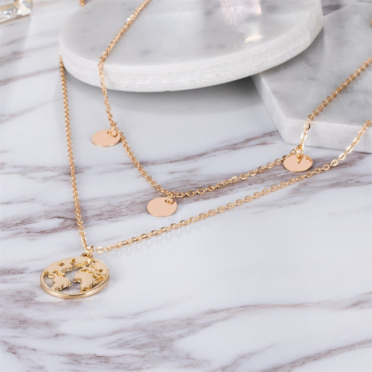 Wereldbol Ketting DELUXE Reizen