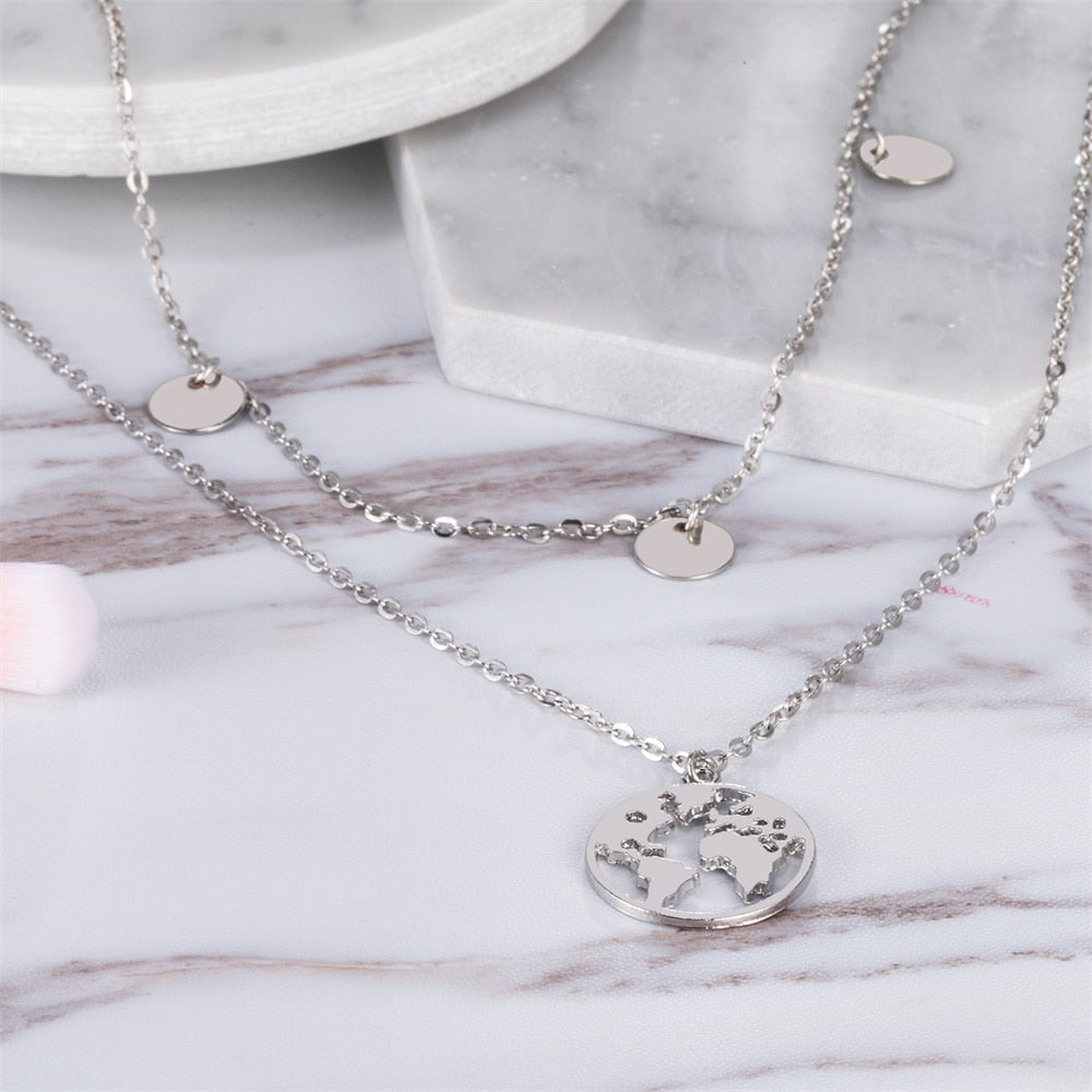 Wereldbol Ketting DELUXE Reizen