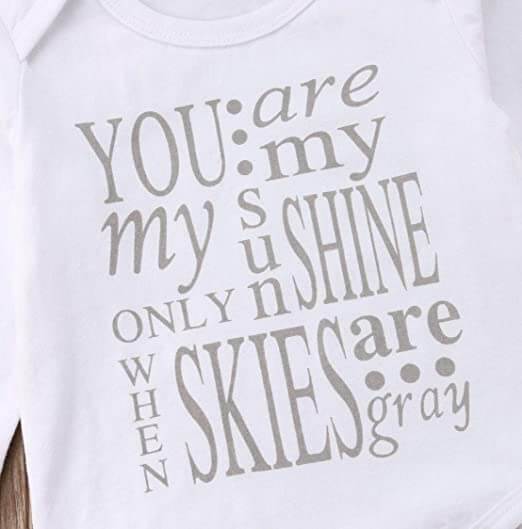 You Are My Sunshine Baby Rompertje Set Belleza
