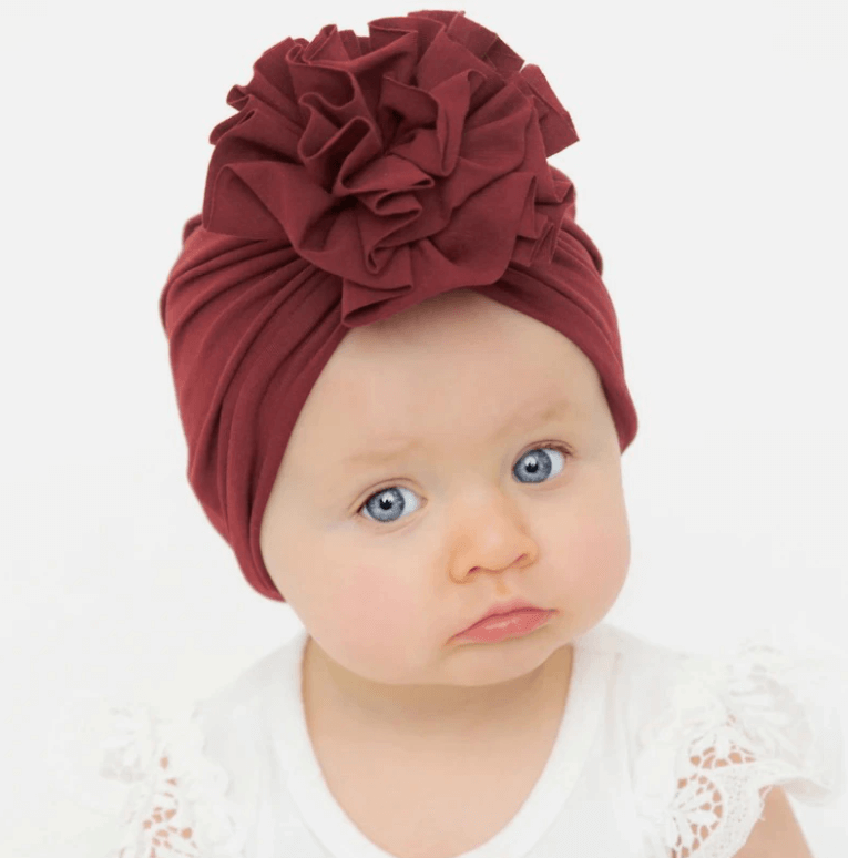 Ruche Top Baby Tulband Muts