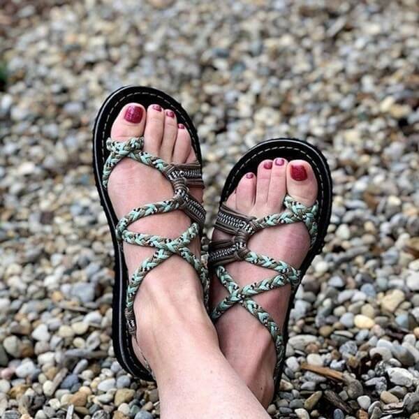 Casual Lace-Up Beach Sandals Belleza
