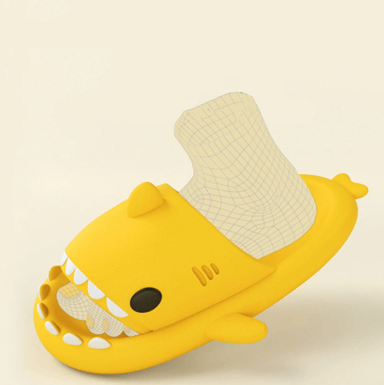 Baby en kinder slippers met haai Belleza