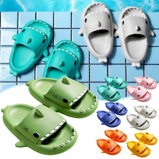 Baby en kinder slippers met haai Belleza