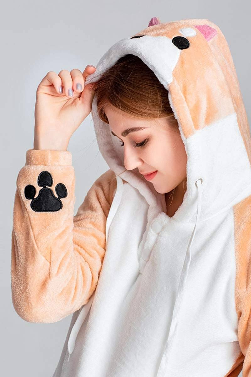 Shiba Inu Dog Cartoon Hoodie Belleza