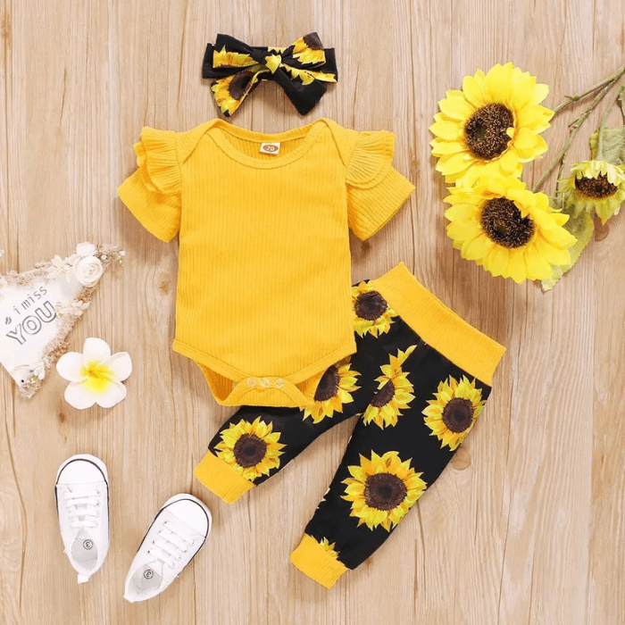 Baby zonnebloemen set Belleza