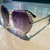 Randloze Rhinestone Zonnebril Belleza
