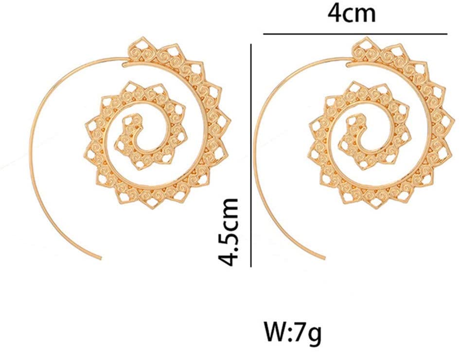 Boheemse Spiraal Hippie Oorbellen Belleza