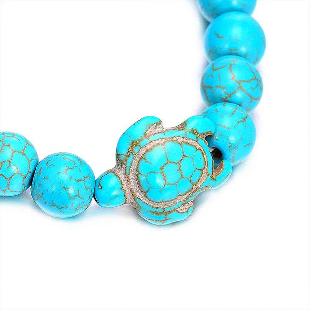 Turquoise Kralen Schildpad Armband! Belleza