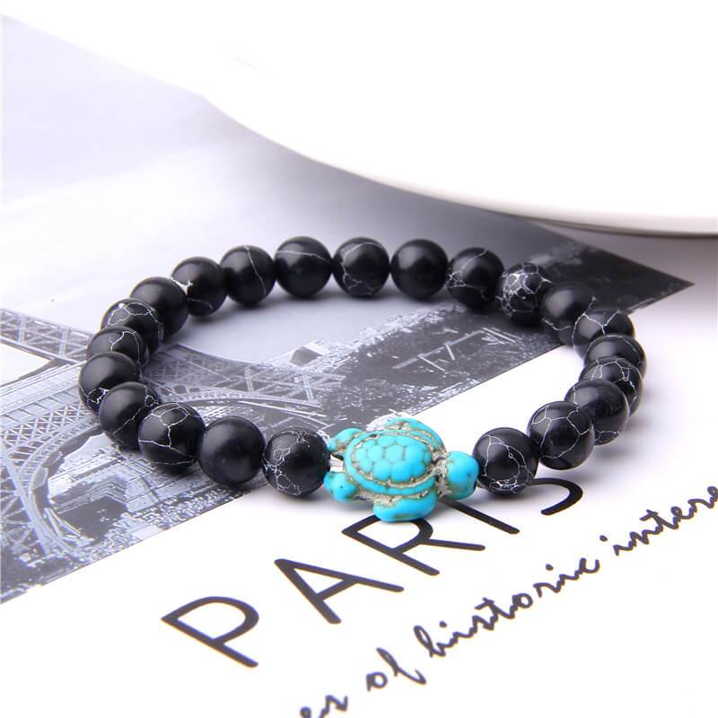 Turquoise Kralen Schildpad Armband! Belleza