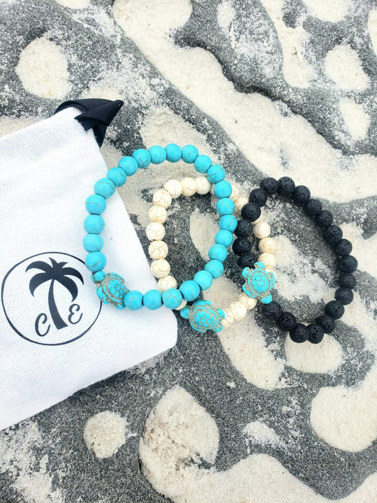 Turquoise Kralen Schildpad Armband! Belleza