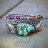 Helende Turquoise Beschermings Wikkel Armband Belleza