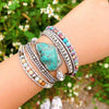 Helende Turquoise Beschermings Wikkel Armband Belleza