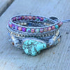 Helende Turquoise Beschermings Wikkel Armband Belleza