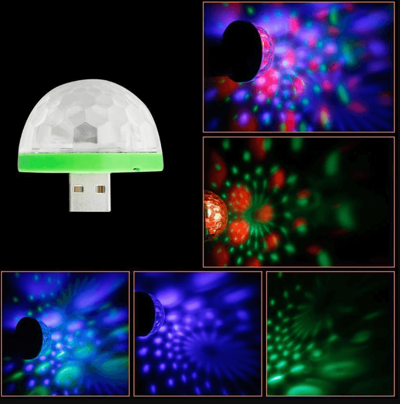 Paddestoel Disco Licht (USB) Belleza