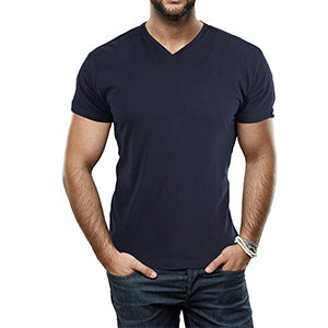 Heren Slim Fit V-hals T-shirt Belleza