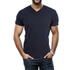 Heren Slim Fit V-hals T-shirt Belleza