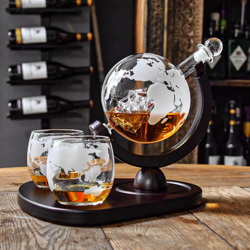 Globe Whiskey Karaf Set Belleza