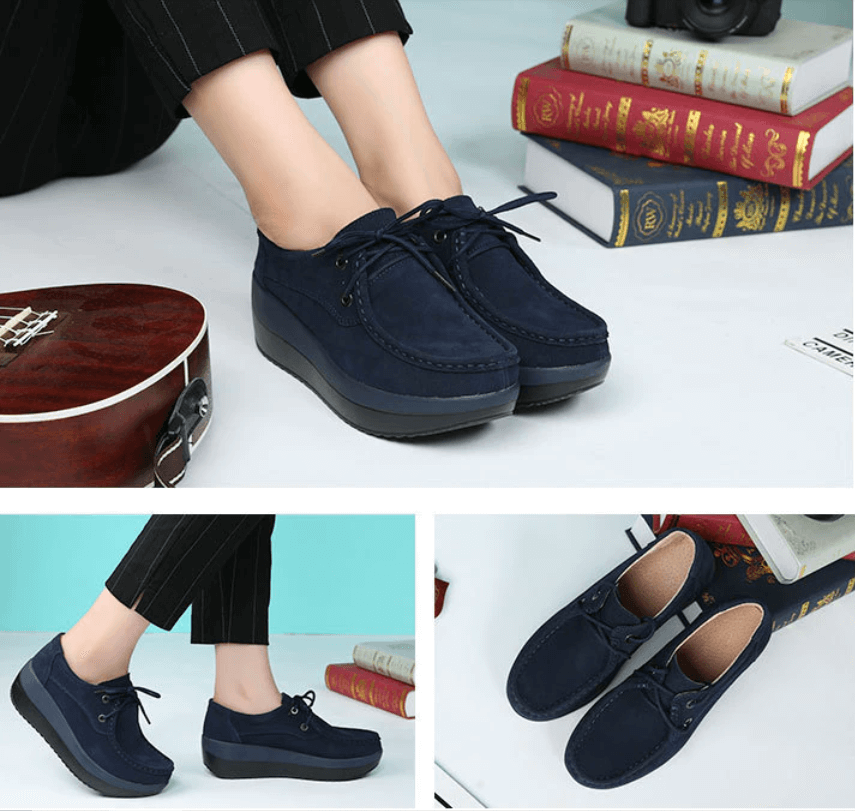 Dames Suède Loafers Belleza