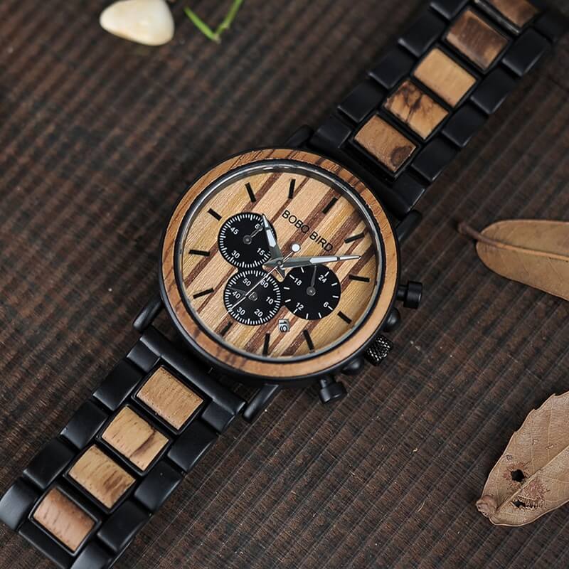 Luxe Houten Herenhorloge Belleza