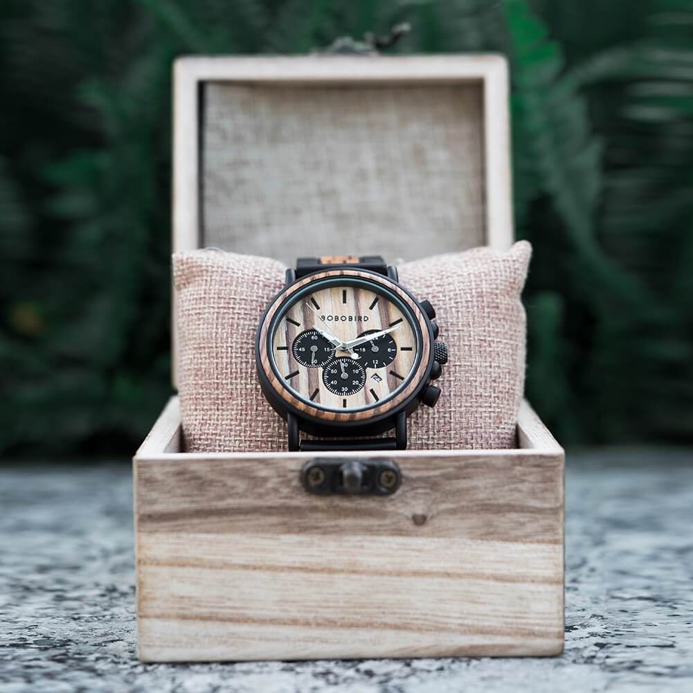 Luxe Houten Herenhorloge Belleza