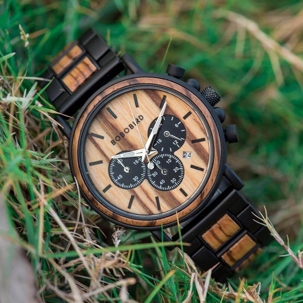 Luxe Houten Herenhorloge Belleza