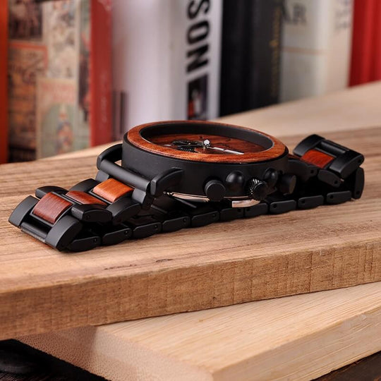 Luxe Houten Herenhorloge Belleza