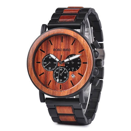 Luxe Houten Herenhorloge Belleza