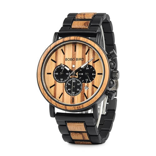 Luxe Houten Herenhorloge Belleza