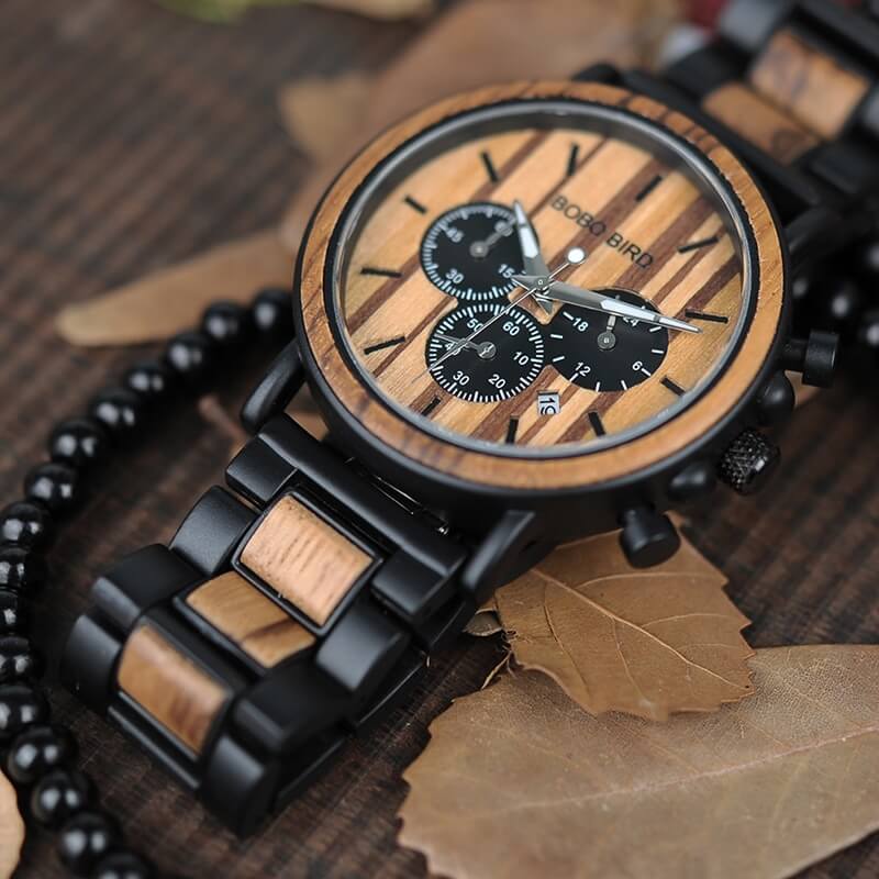 Luxe Houten Herenhorloge Belleza