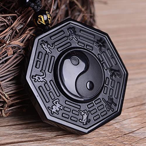 Obsidiaan Yin Yang Ketting Belleza