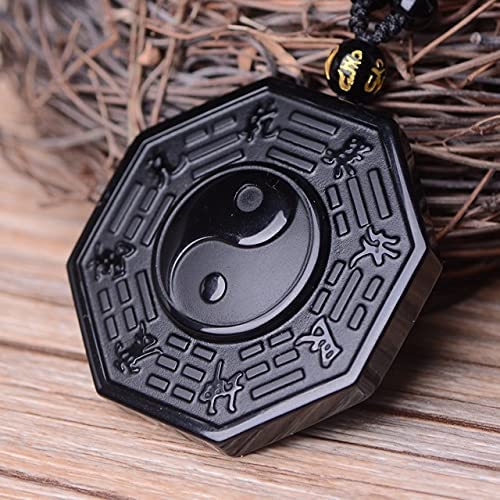 Obsidiaan Yin Yang Ketting Belleza